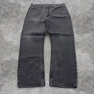 Vintage 90s faded black straight leg jeans
